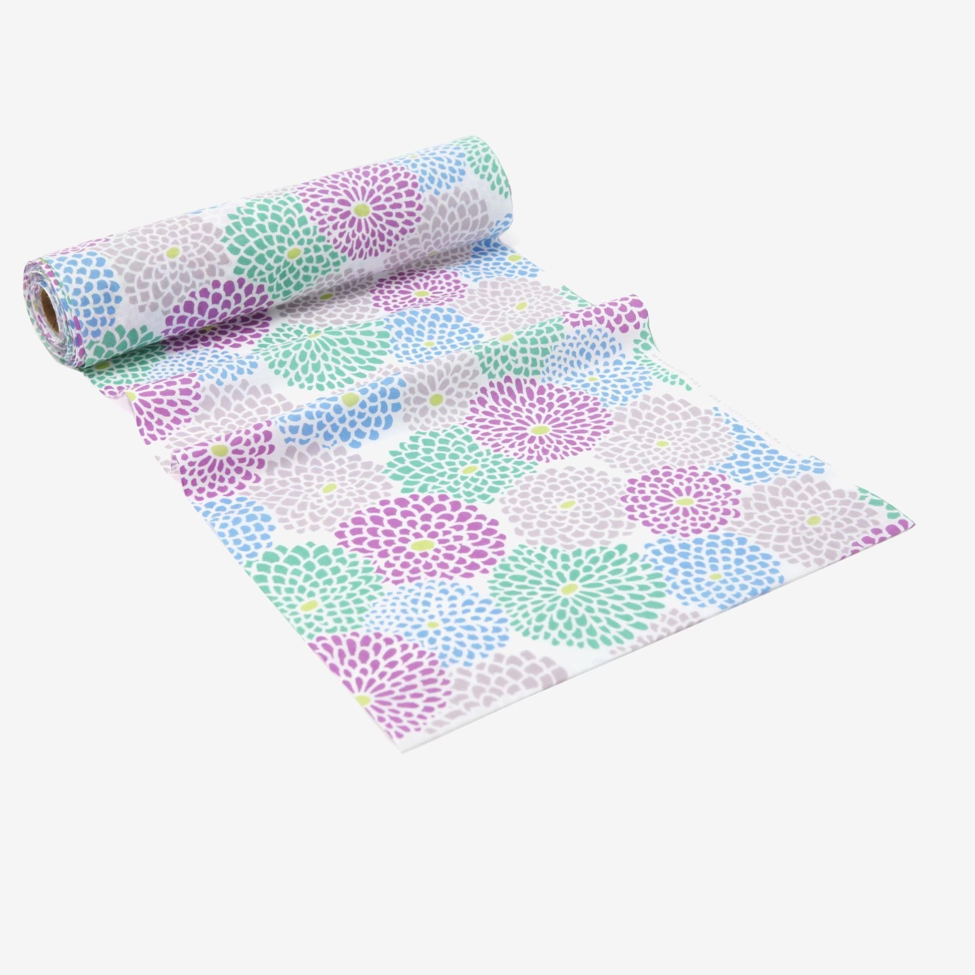 Textile  (Ise-momen cottonCotton: Tokuoka)/Chrysanthemum Celadon Green×Sakura Grey＜50cm＞