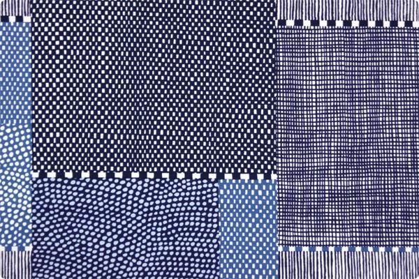 布料剪裁販售 （8號帆布）／點線 青和（點線 青和）＜50厘米