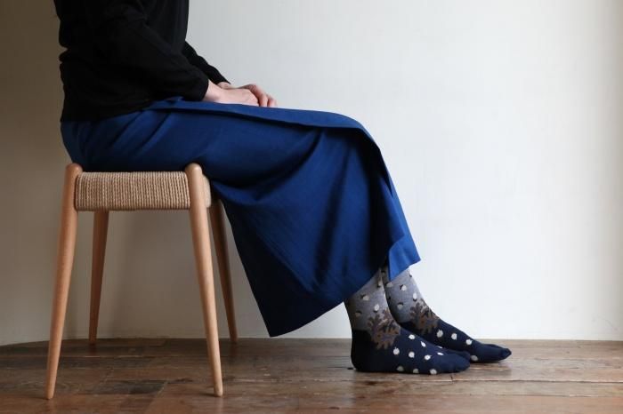 타비양말(정상 길이)/도토리 롤 아이언 해군 【남・여성용】