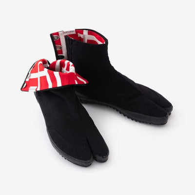 Festival Split Toe Tabi Shoes / Black×Fence