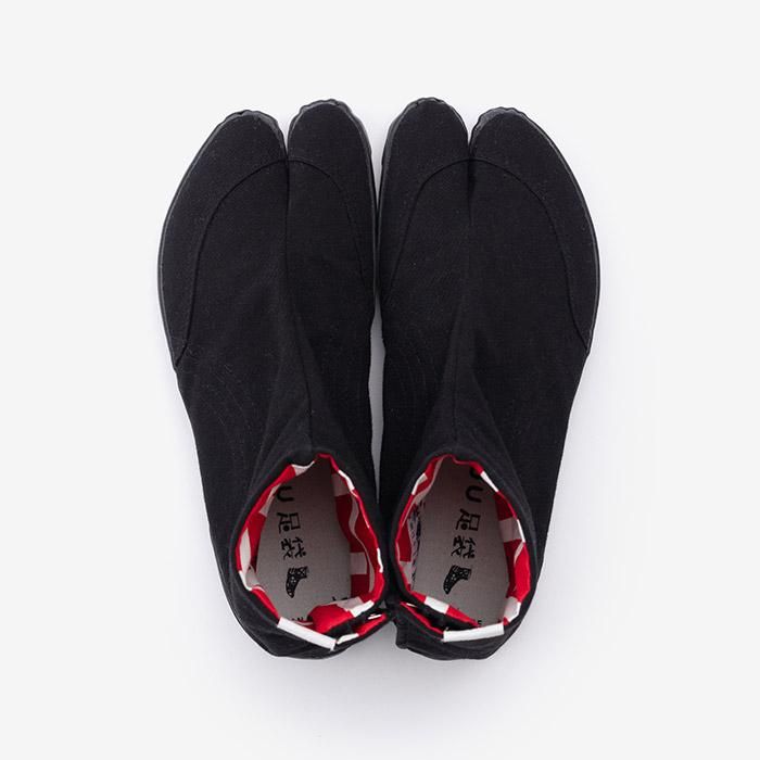 Festival Split Toe Tabi Shoes / Black×Fence