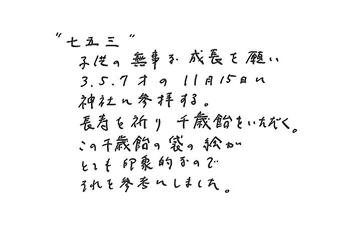 ISE Cotton Textile Tenugui / Shichigosan