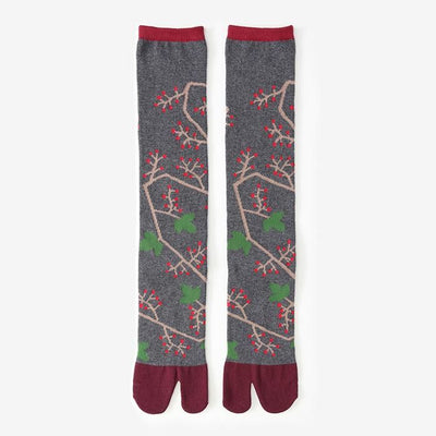 타비양말(무릎 아래) / 붉은 열매, 부비동 (Snezu) [여성을위한]