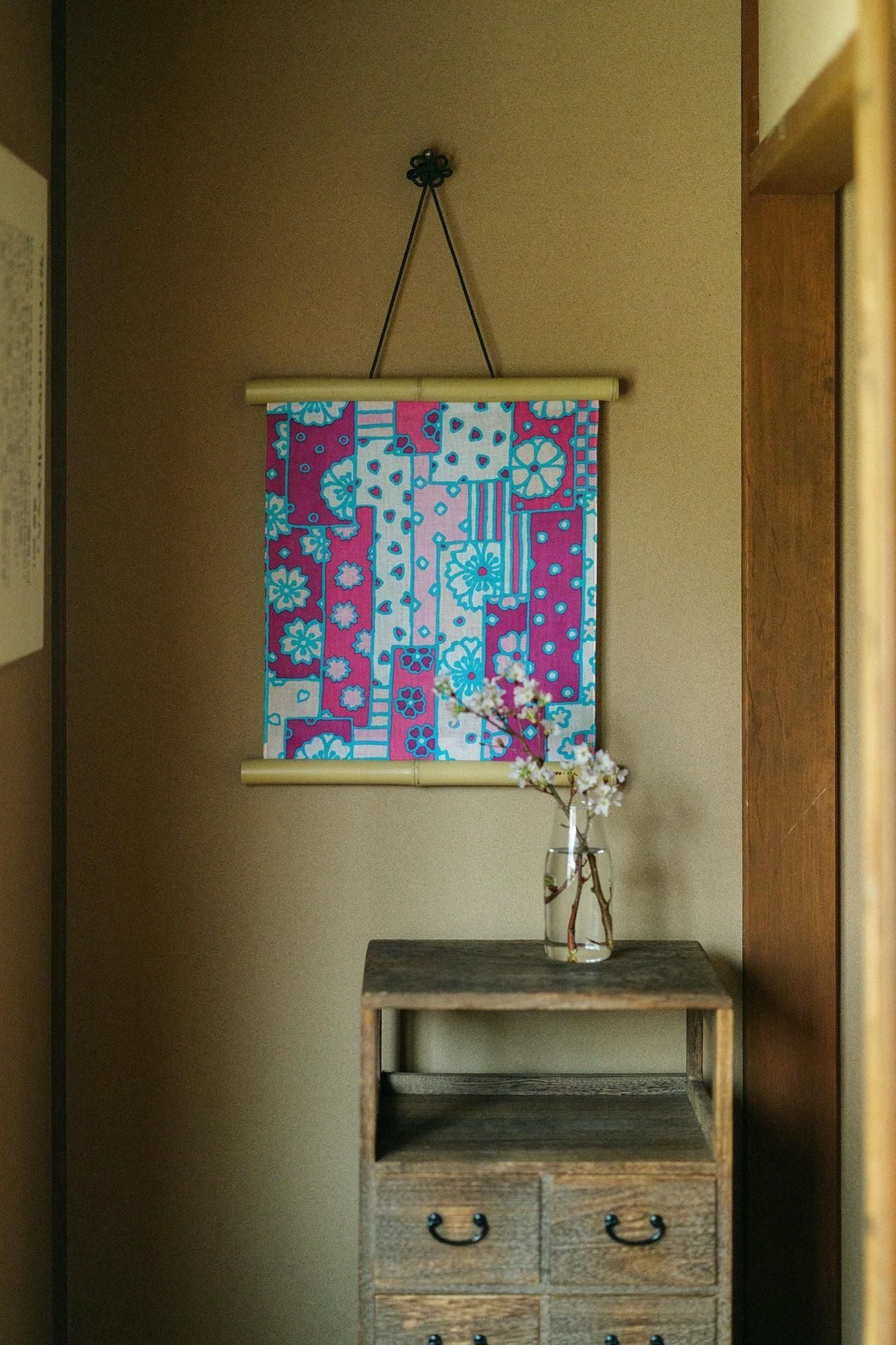 SOU・SOU×竹又 掛軸／橄欖綠