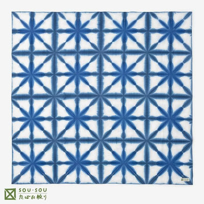 Tabata Tie-dye Furoshiki (Large) / Tabata Snowflakes