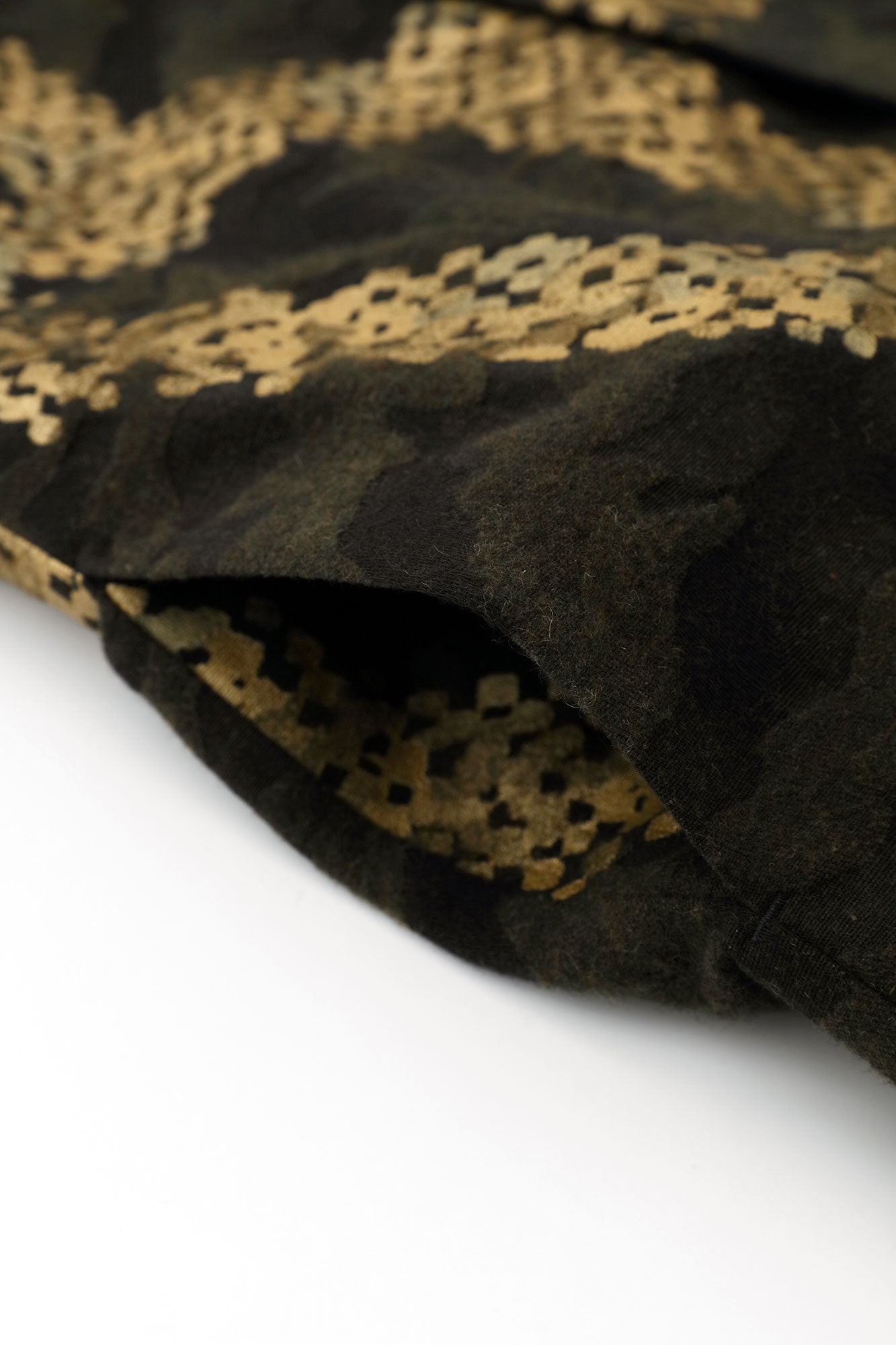 羊毛緹花 頭巾外套 附襯裡／五花大綁