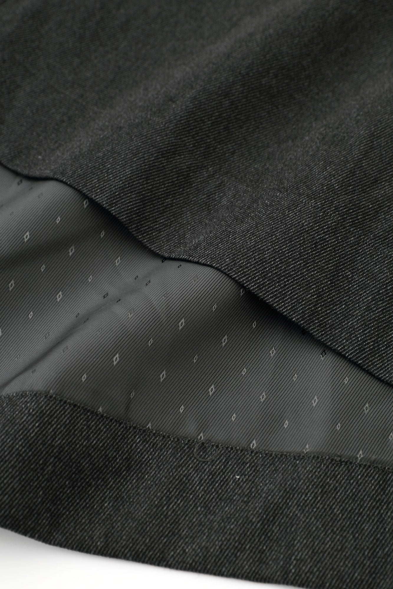 遮風 舶來織 角袖頭巾外套 附裡襯／深灰色