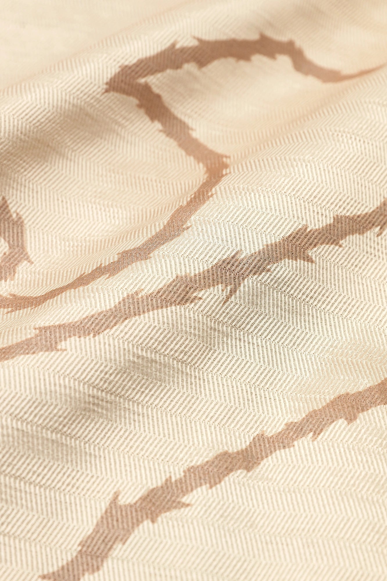 多樣織 袢纏 長袖外套 中長 單層／山萬波 米色 