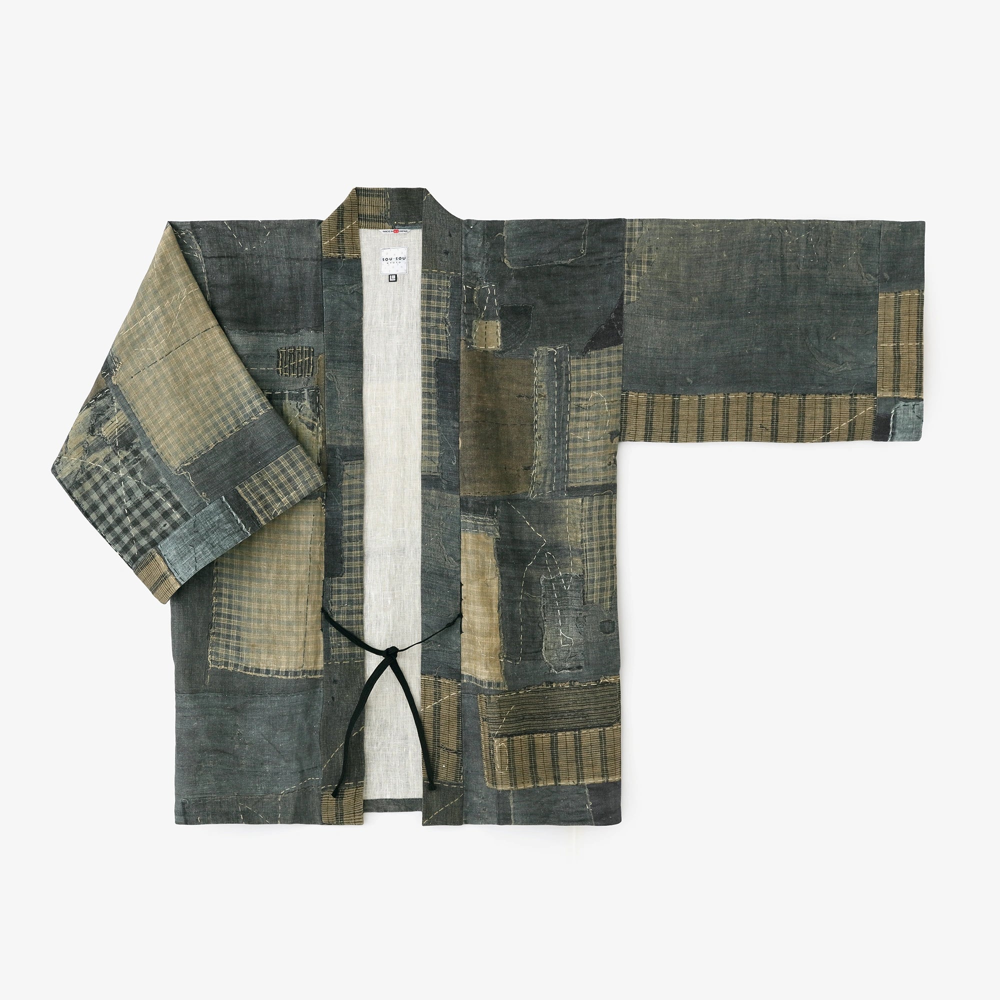 麻帆布 袢纏（はんてん） 短衣（たんい） 単（ひとえ）／BORO IJ