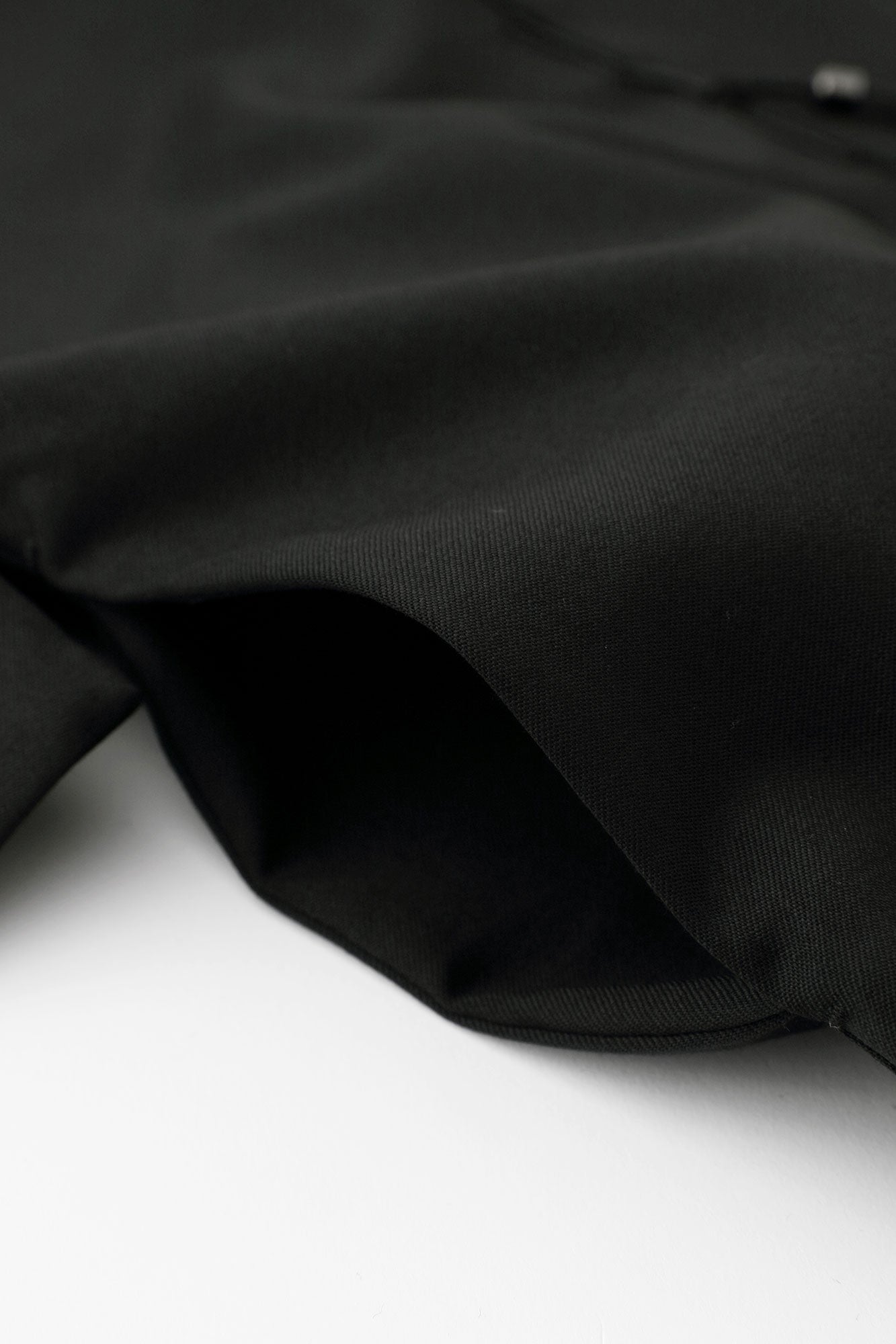 42 Count 2-ply Combed Yarn Square Sleeve Hanten Jacket Single Layer / Black