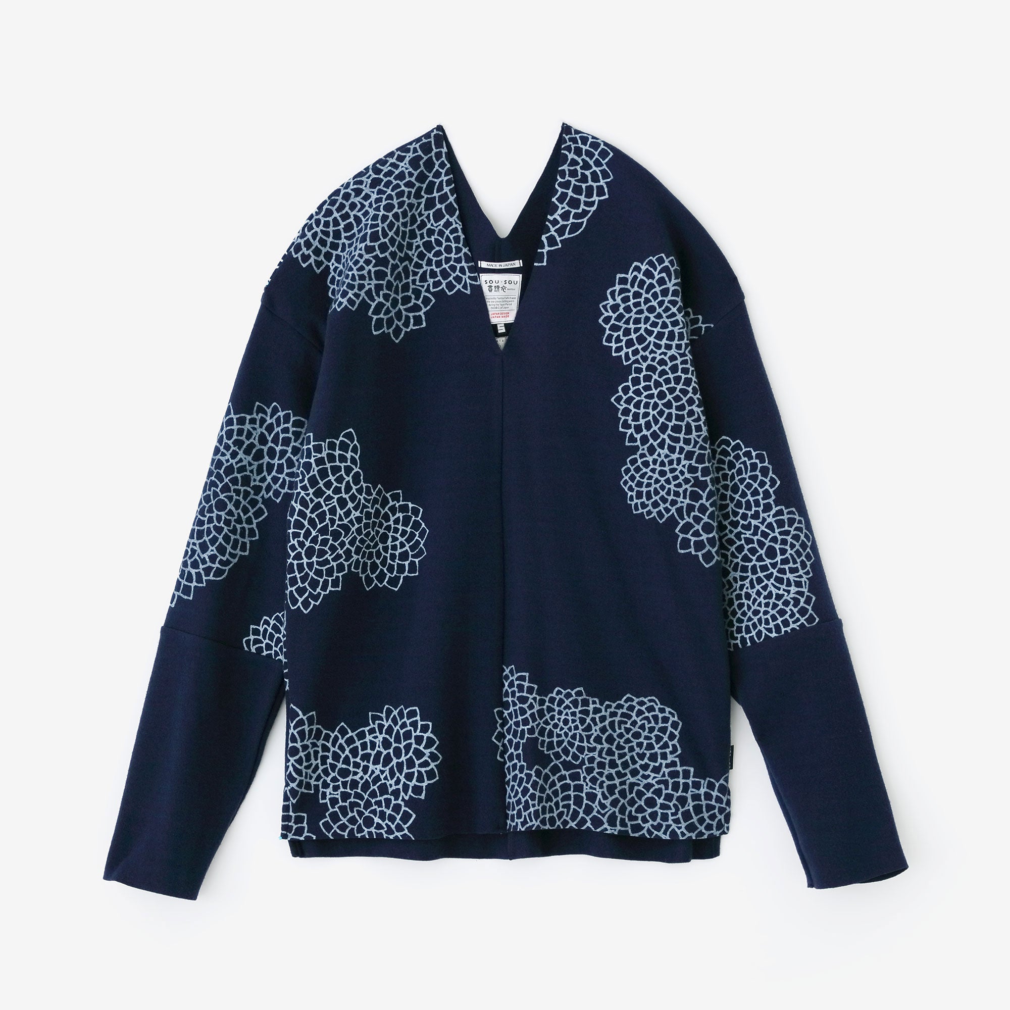 [Réservation] Peigné (Ami), différentes manches et vêtements de tête (Kumoma-ni-kiku), bleu foncé (*Expédition prévue vers le 25 novembre)