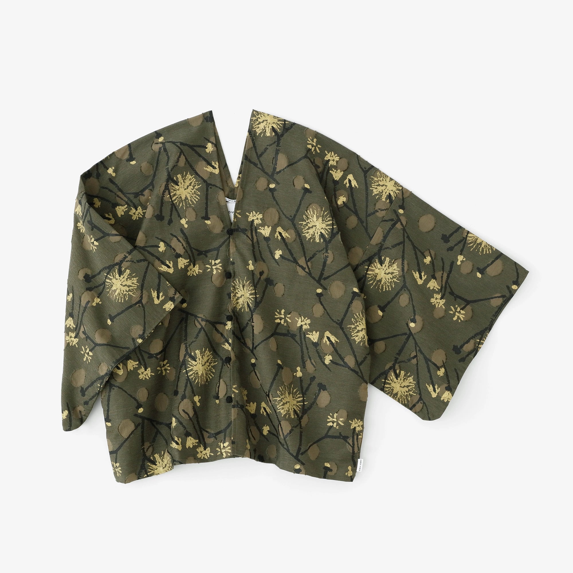 【3月3日頃発送予定】カットジャカール はつき／散歩道（さんぽみち） 苔色（こけいろ）