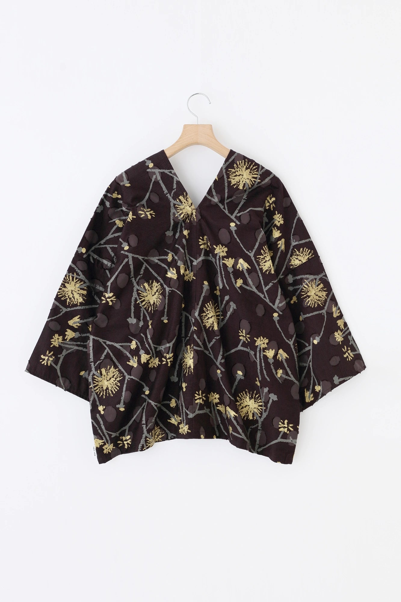 【Scheduled to ship around Mar 3】Cut Jacquard Hatsuki Cardigan／Walkway Brown