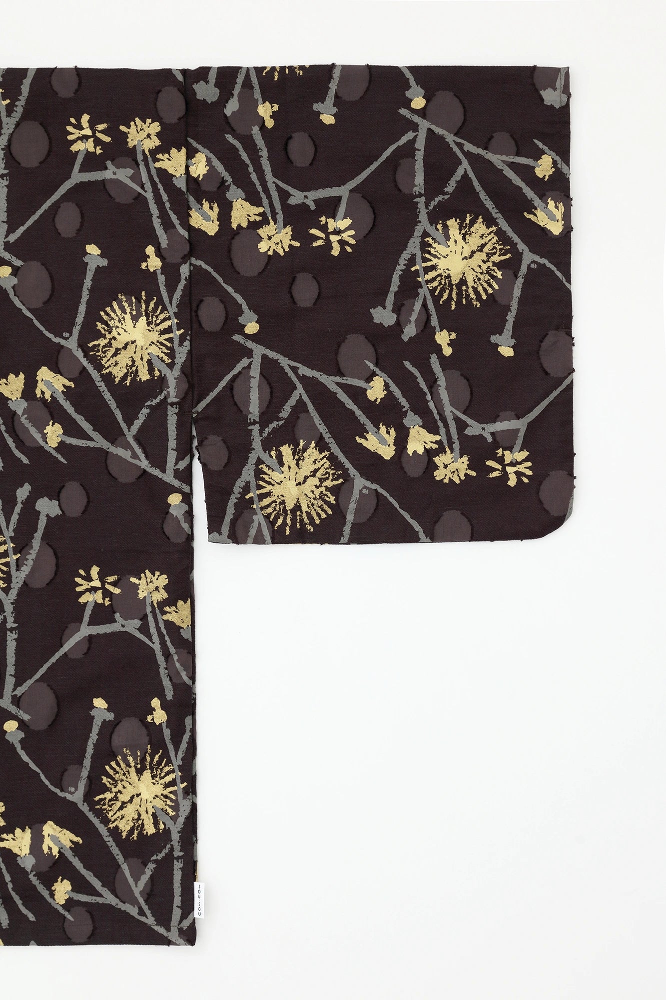 【Scheduled to ship around Mar 3】Cut Jacquard Hatsuki Cardigan／Walkway Brown