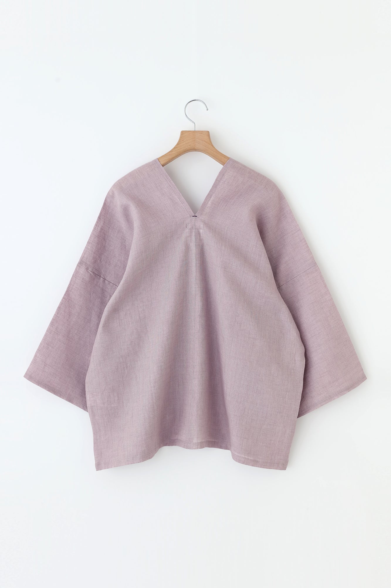 【Scheduled to ship around Mar 3】Linen Hatsuki Cardigan／Dark Purple
