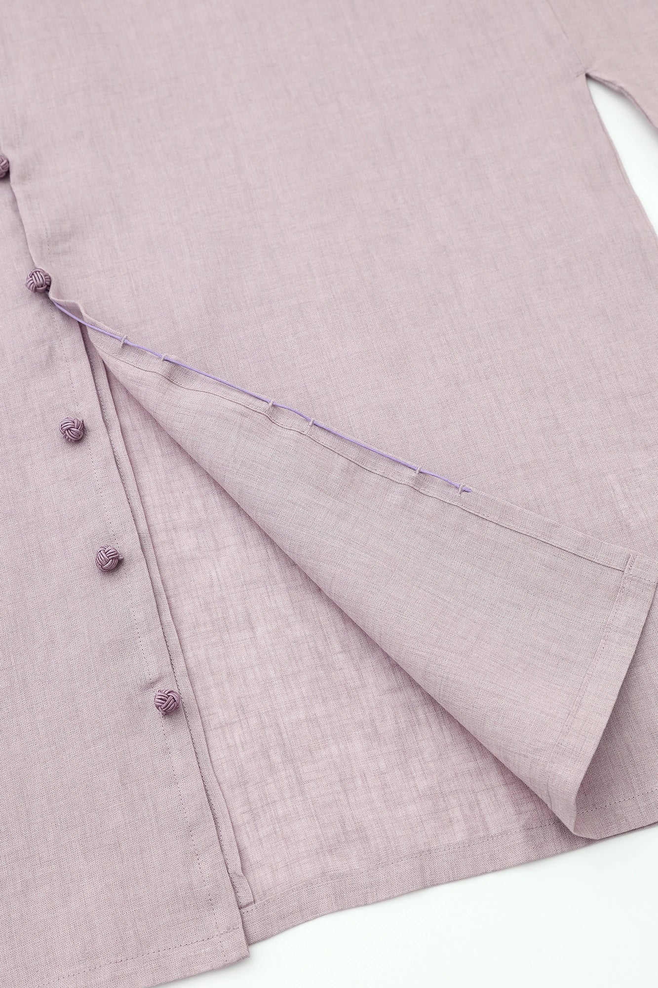 【Scheduled to ship around Mar 3】Linen Hatsuki Cardigan／Dark Purple
