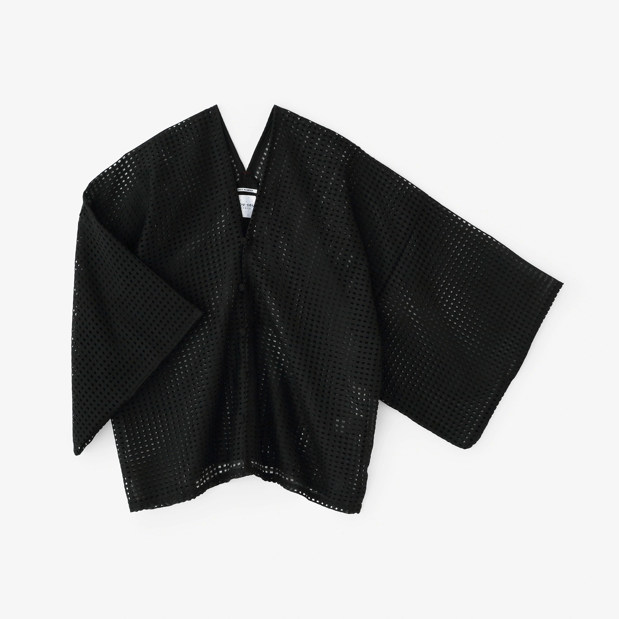 【4월 21일경 발송 예정】스카시격자 자수 (코시시슈) 하츠키/검은색