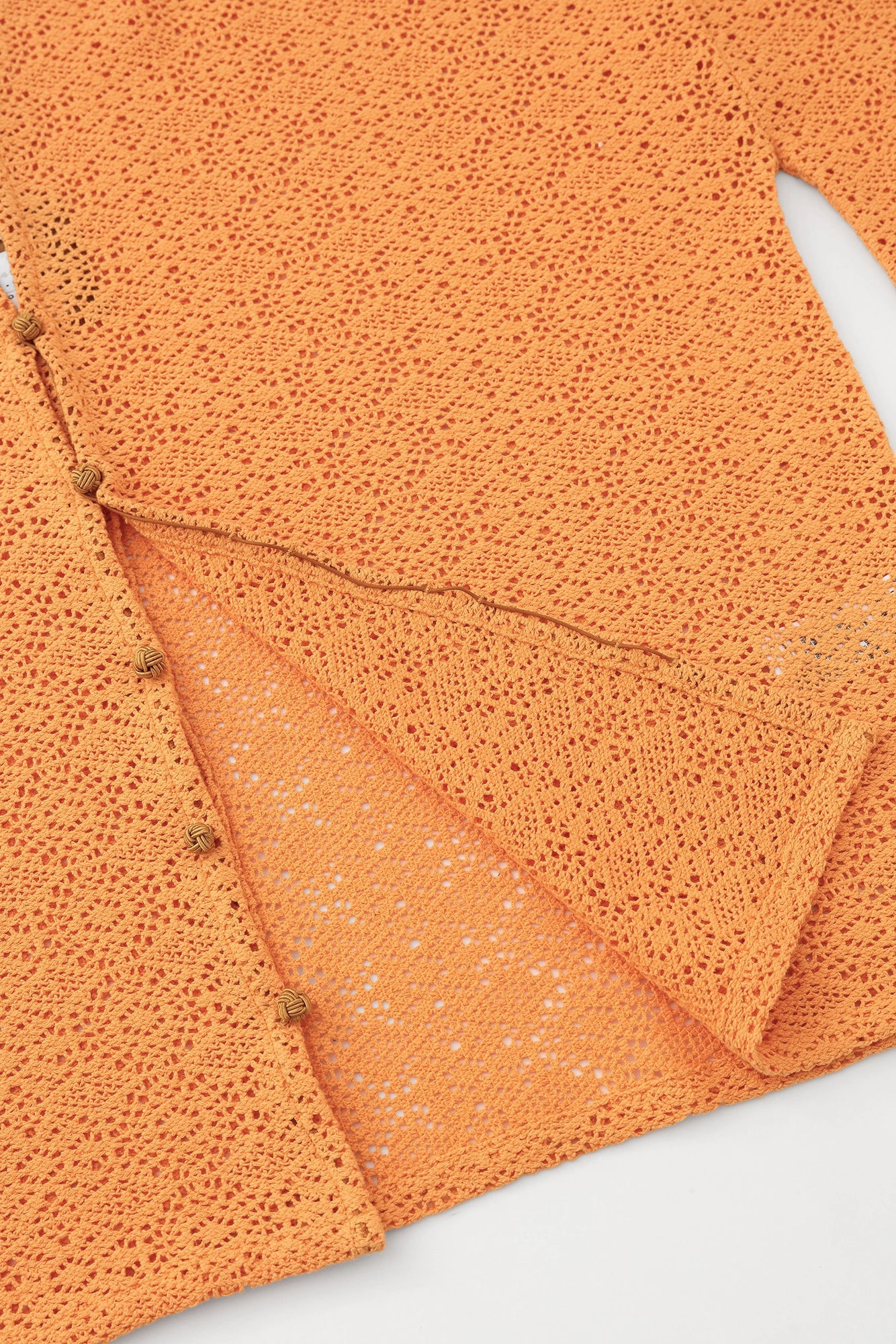 【Ships ard. 6/23】Hollow Out Embroidery Hatsuki Cardigan / Orange