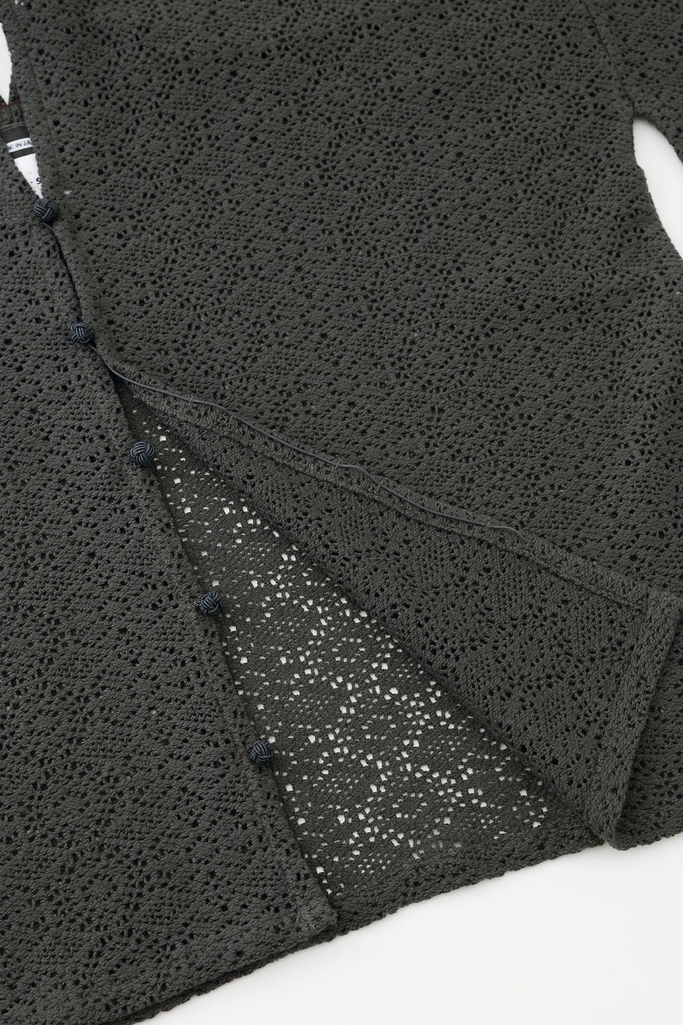 【Ships ard. 6/23】Hollow Out Embroidery Hatsuki Cardigan / Dark Grey
