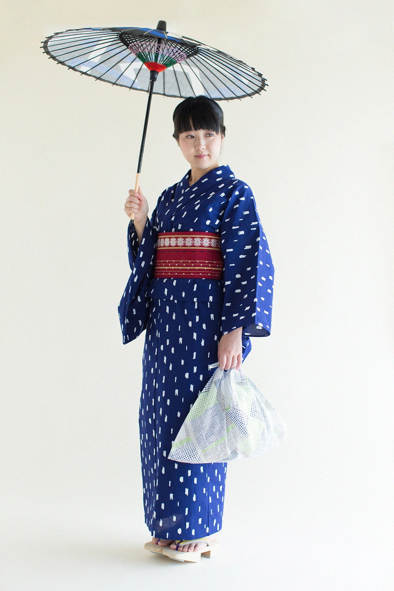 お仕立て別】伊勢木綿(麻混) 浴衣反物/ちぎれ雲 お仕立て別】伊勢木綿(麻混) 浴衣反物/ちぎれ雲