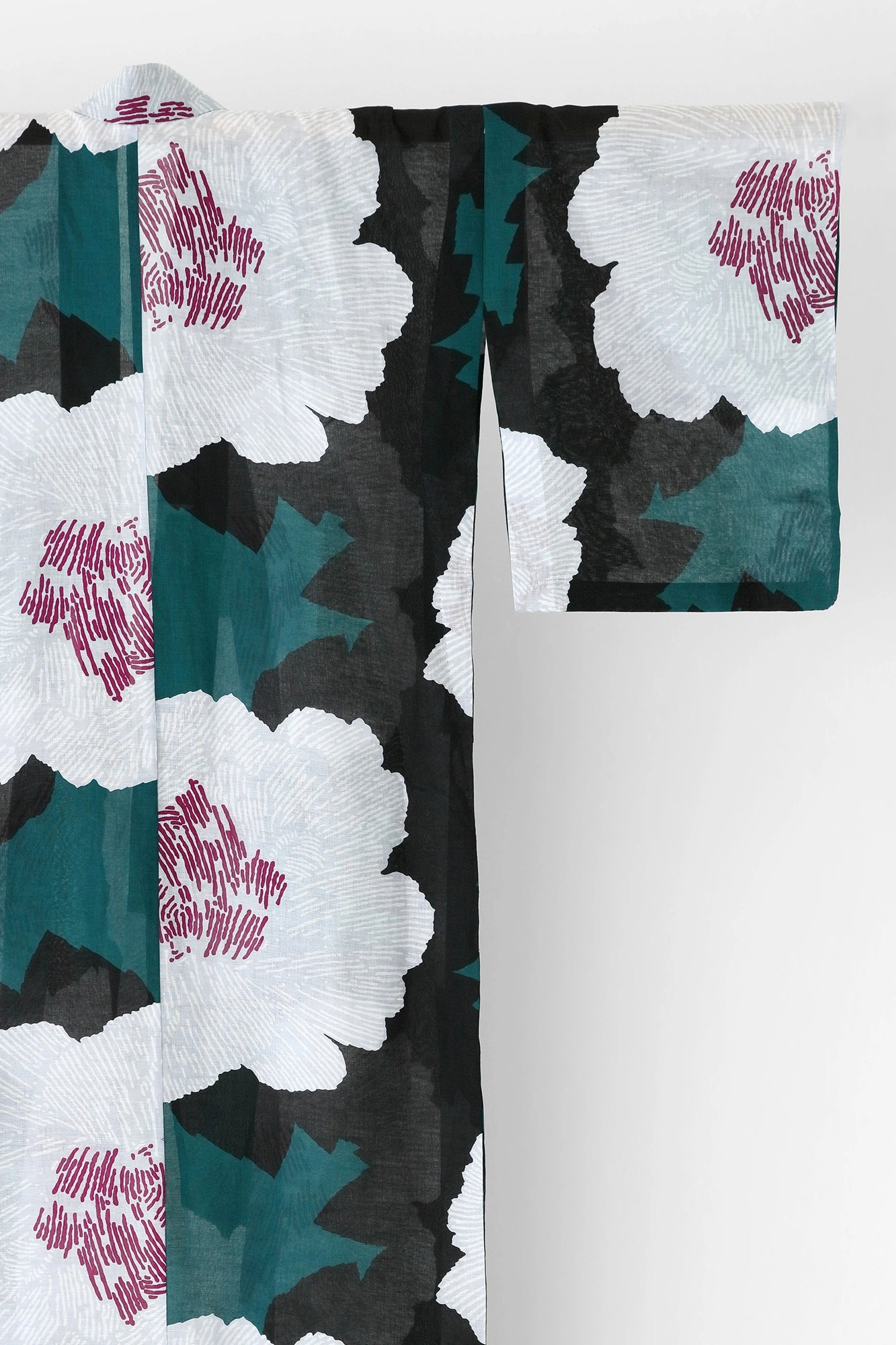 [Expédition prévue vers le 21 avril] [*Par couture] Chita coton lin 30/30 tissu Yukata/pivoine