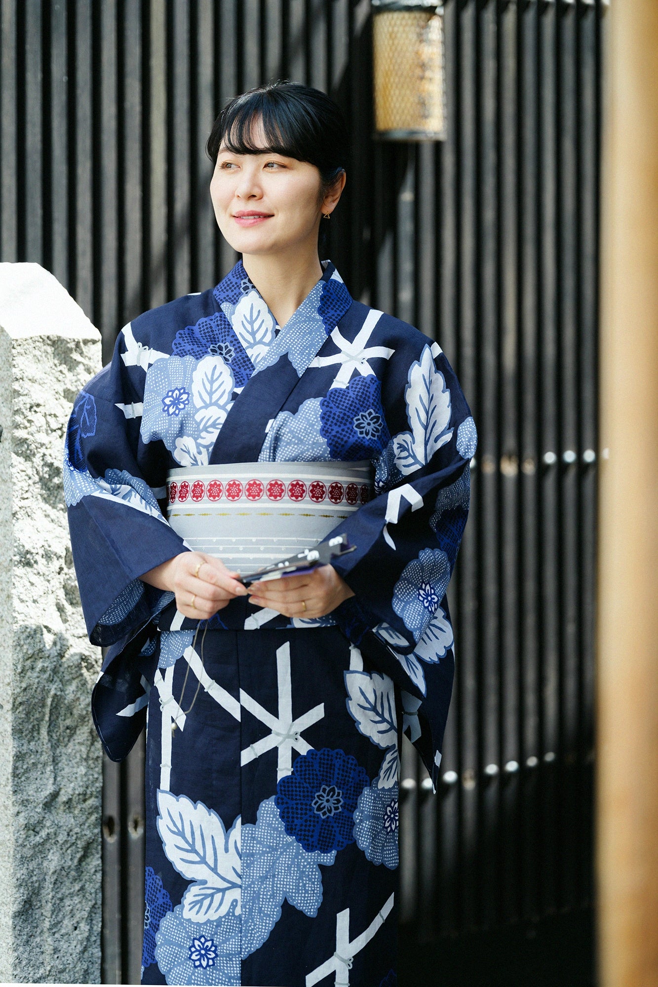 お仕立て別】知多木綿 綿麻 30/30 浴衣反物/籬菊模様(まがき お仕立て別】知多木綿 綿麻 30/30 浴衣反物/籬菊模様(まがき