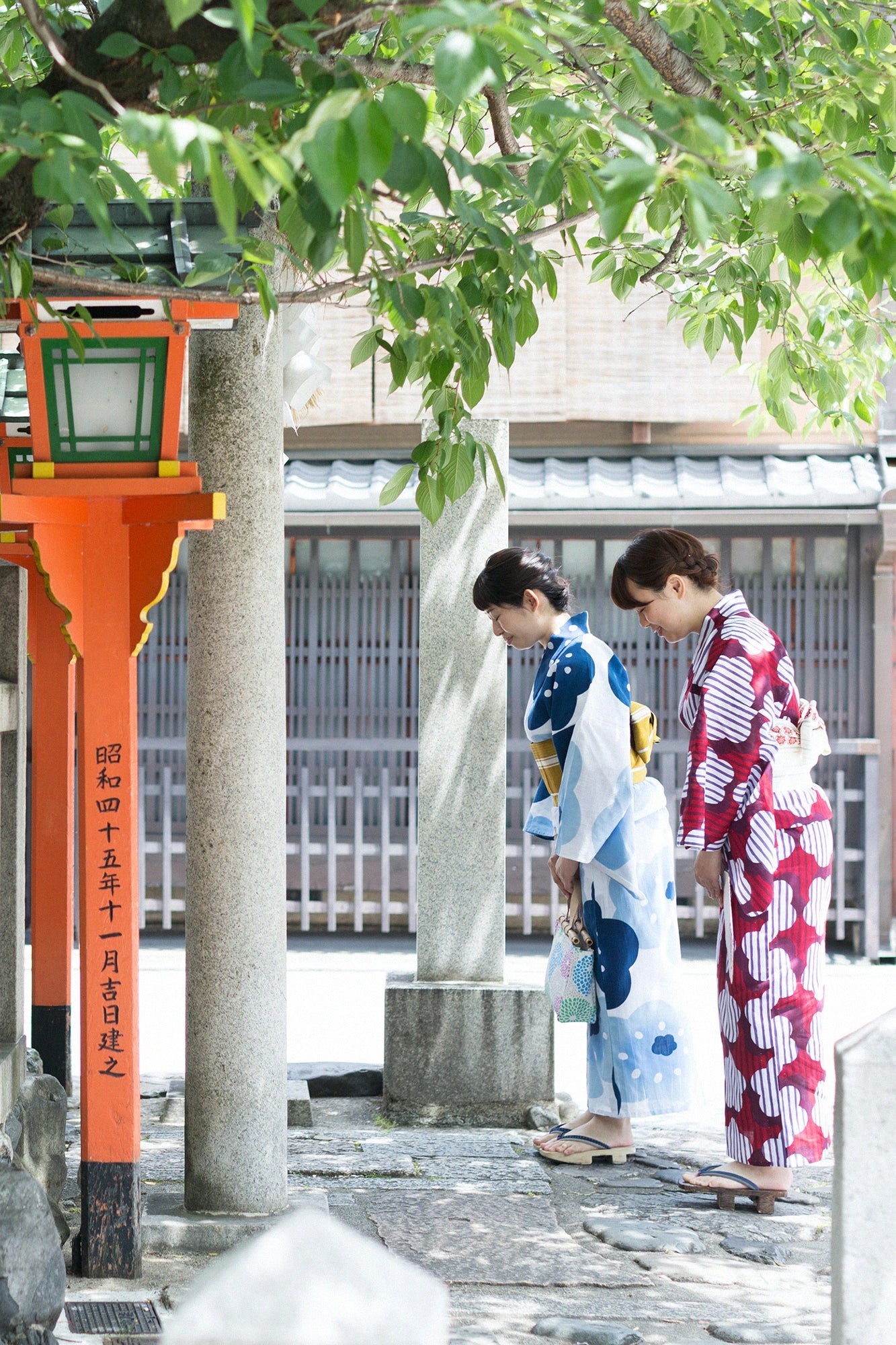 SOU・SOU×Kyoto Marubeni Yukata／Bright Window Evening Glow