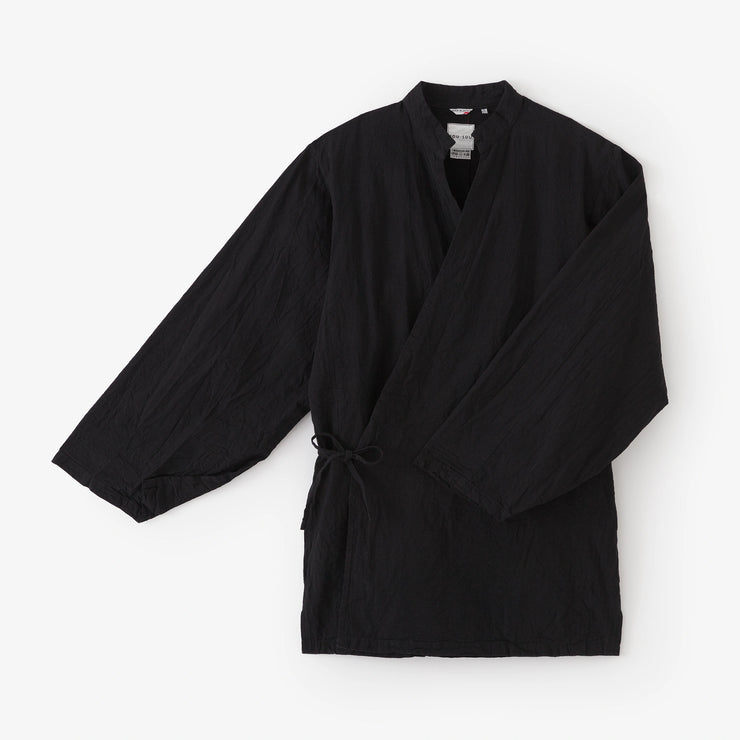 Ise-cotton 20/20  Linen Blend Samue Worker Jacket / Black