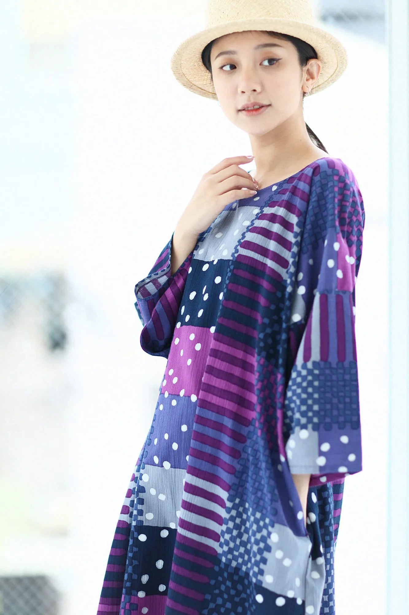 Takashima Jiji 20/20 Robe rectangulaire Naginata/Ayanasu