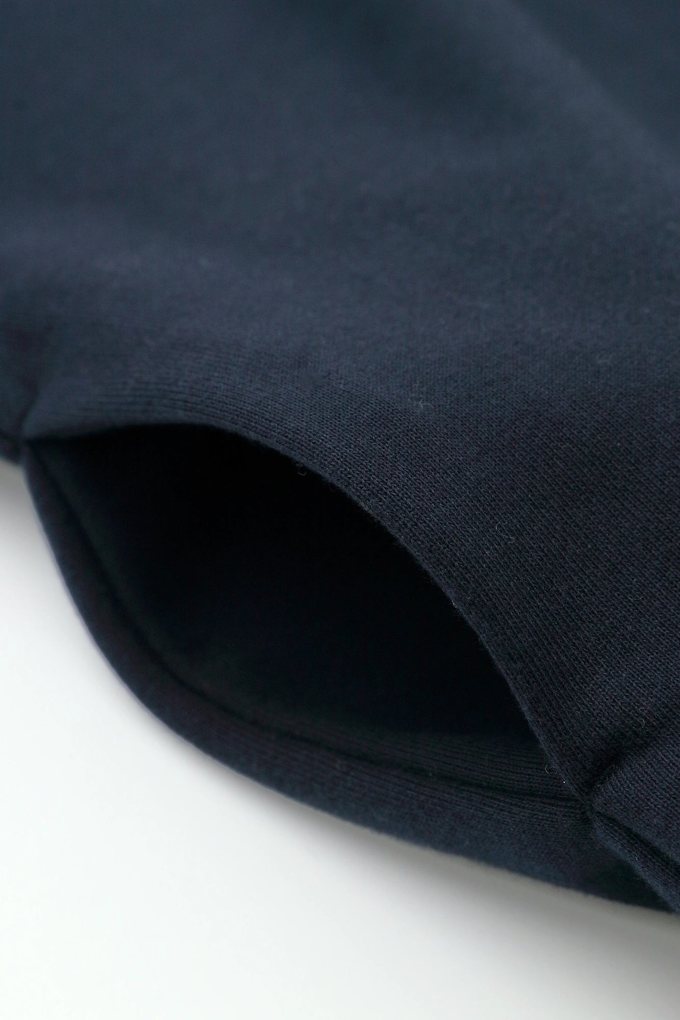 Fleece Turtle Neck Naginata Rectangular Dress / Chrysanthemum in Clouds and Blank Dark Blue