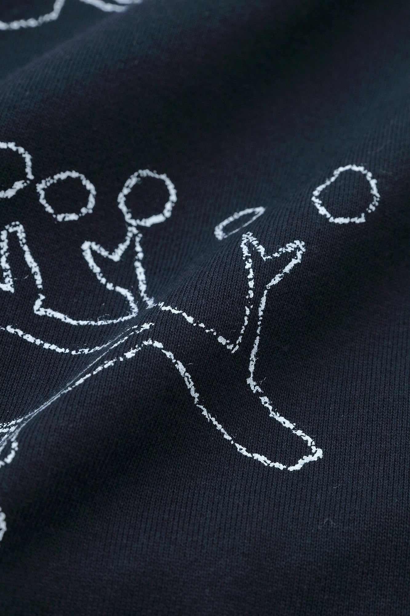 內抓毛 高領圓弧袖長方形洋裝／里山 搖曳 深藍色