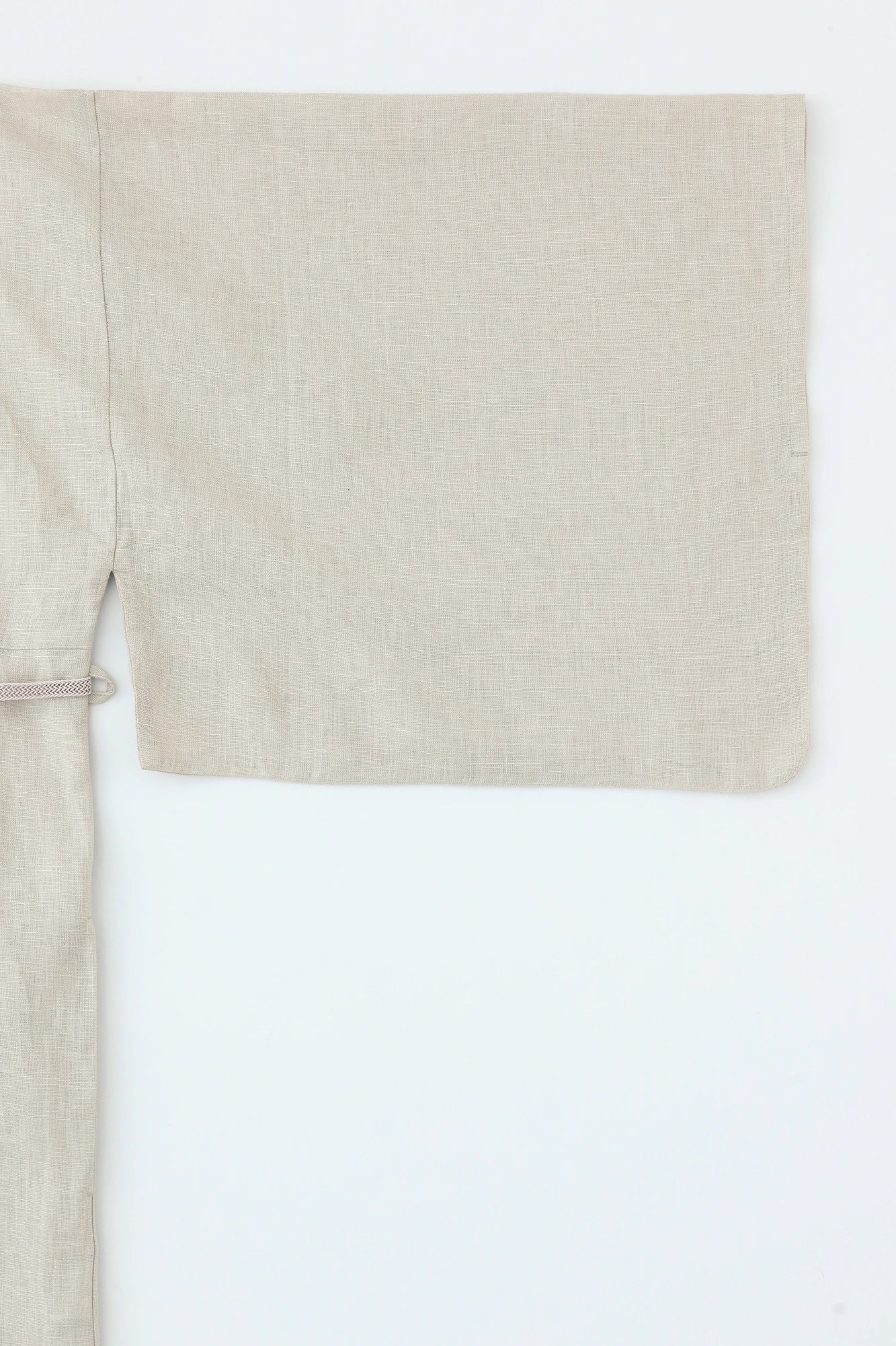 Broderie à petites manches en chanvre (kosodebaori) Long (Nagatake) / gris-blanc (kaihaishoku) 