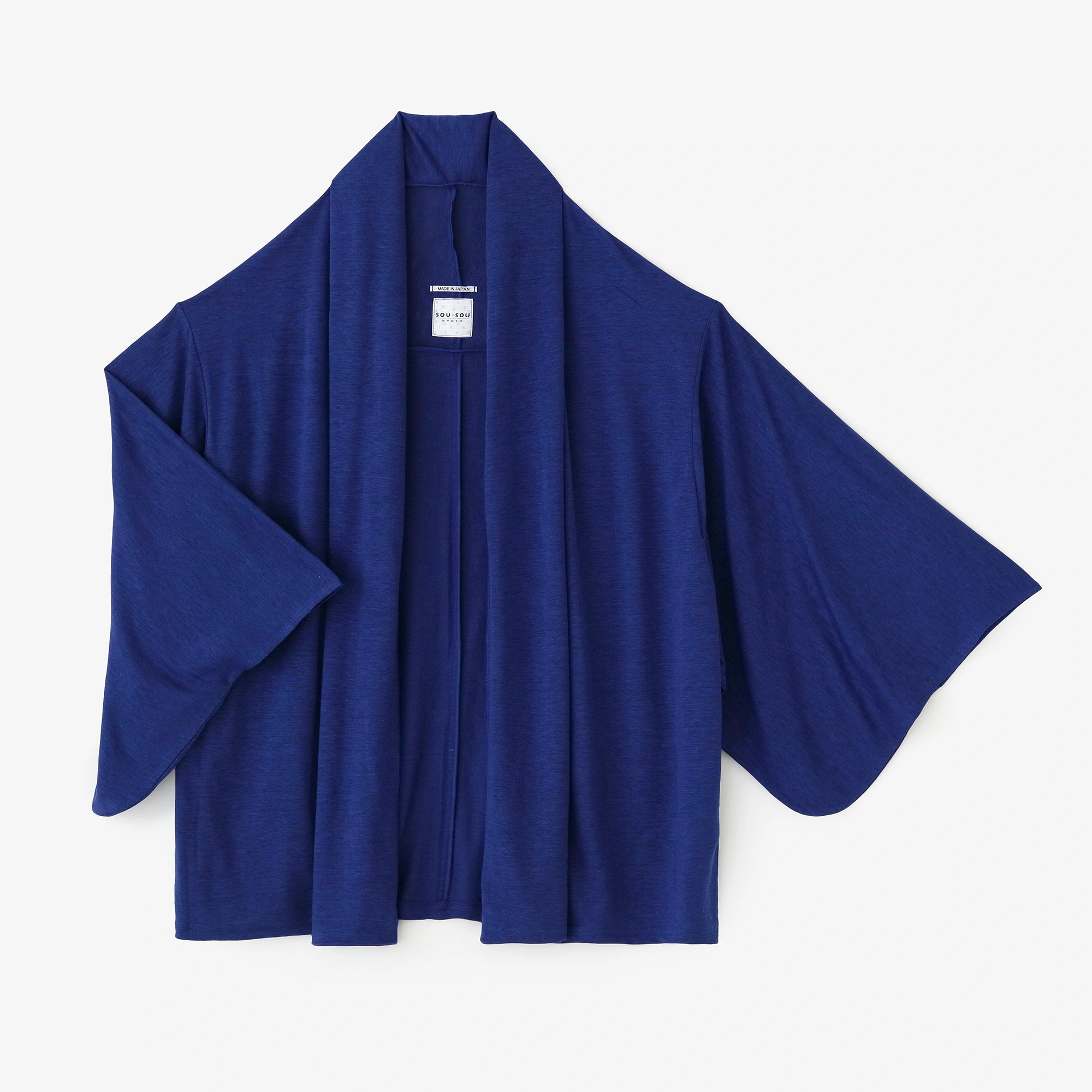 【Ships ard. 4/21】Linen Kimono Sleeve Cardigan  / Bright Blue