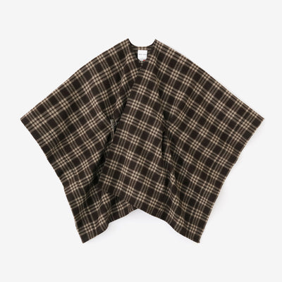 梳毛（そもう） 格子織（こうしおり） きさらぎ／憲法色（けんぽういろ）×榛色（はしばみいろ）