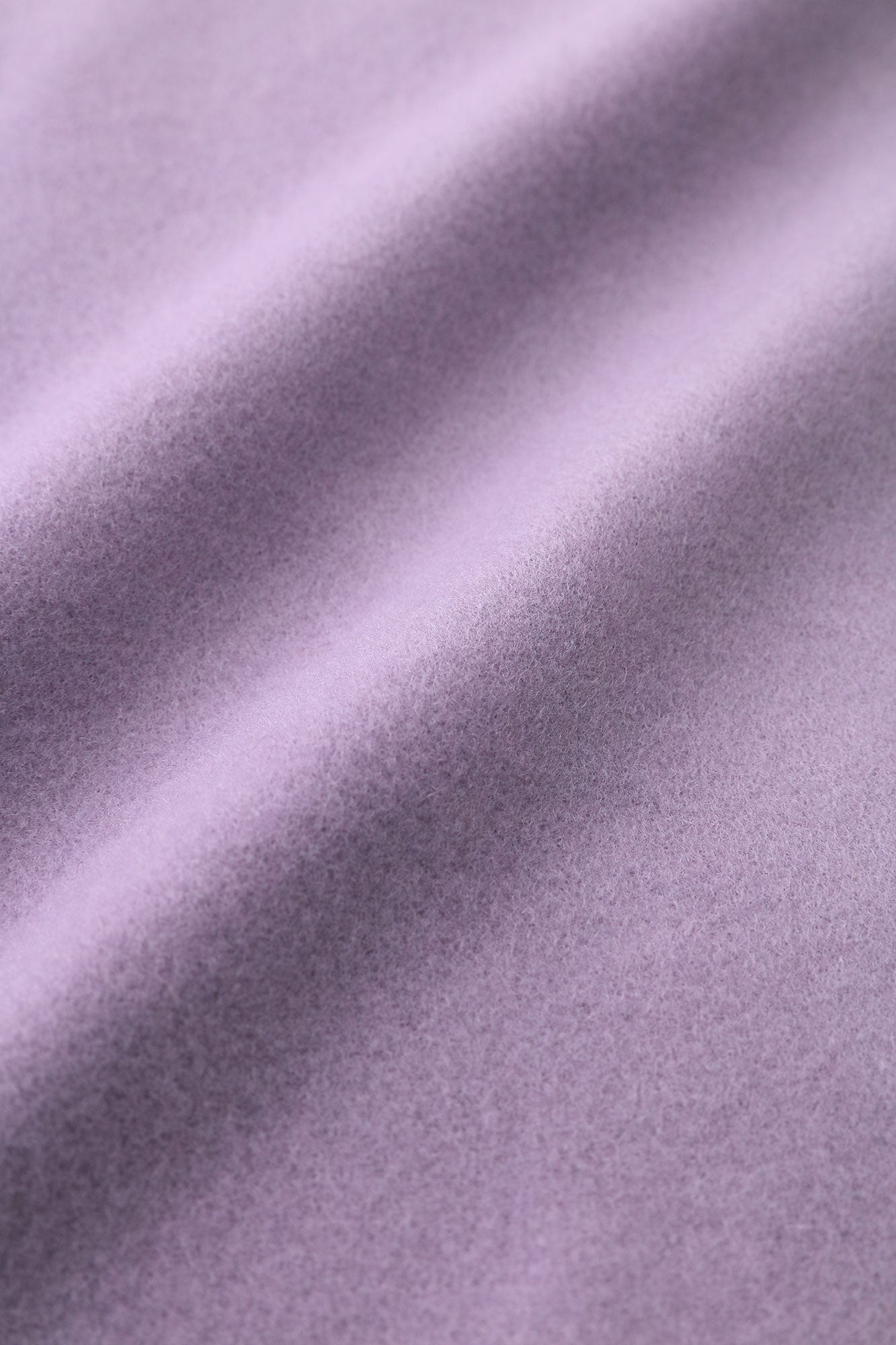 Wool Melton Kisaragi Poncho / Purple