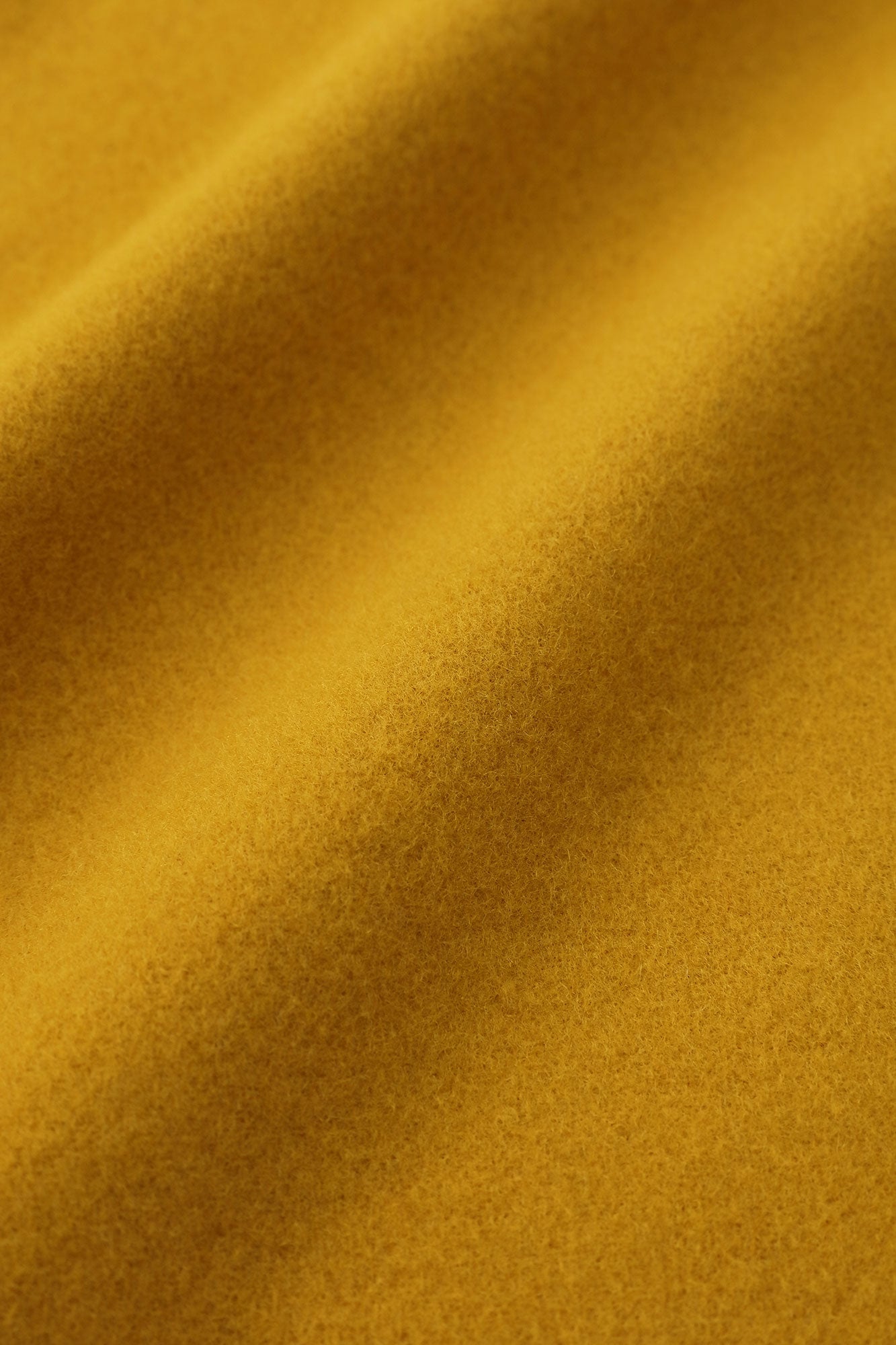 Wool Melton Kisaragi Poncho / Mustard