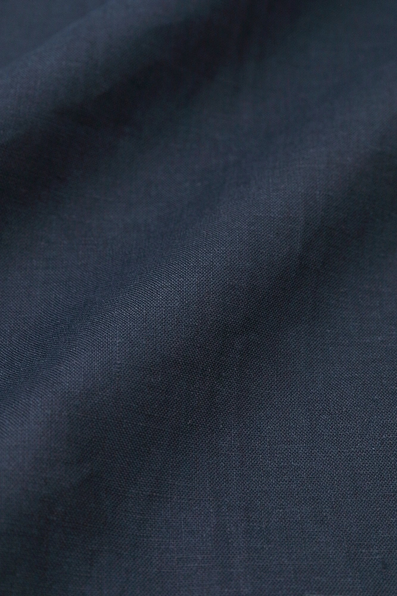 【Scheduled to ship around Mar 3】Linen Kisaragi Poncho／Bluish Black