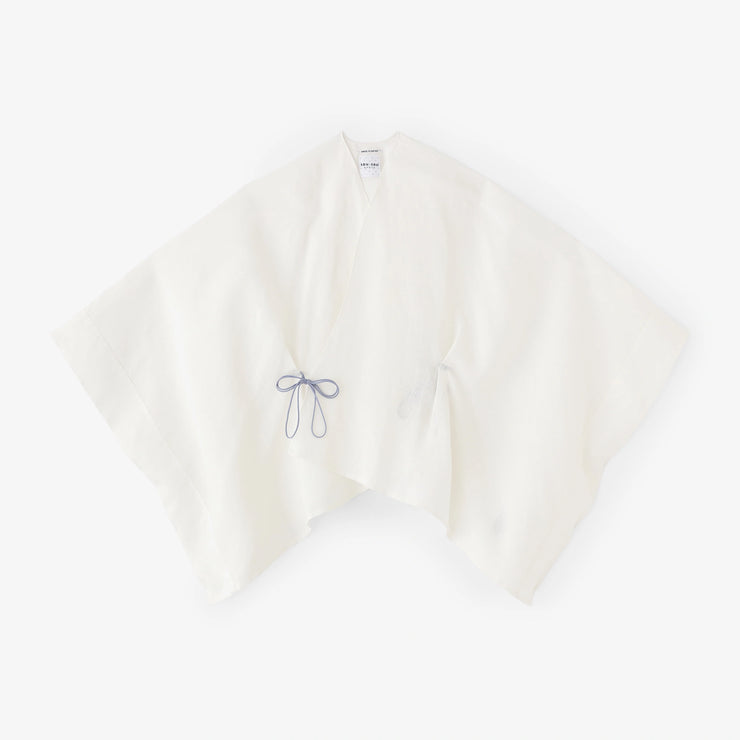Linen Kisaragi Poncho Short／White