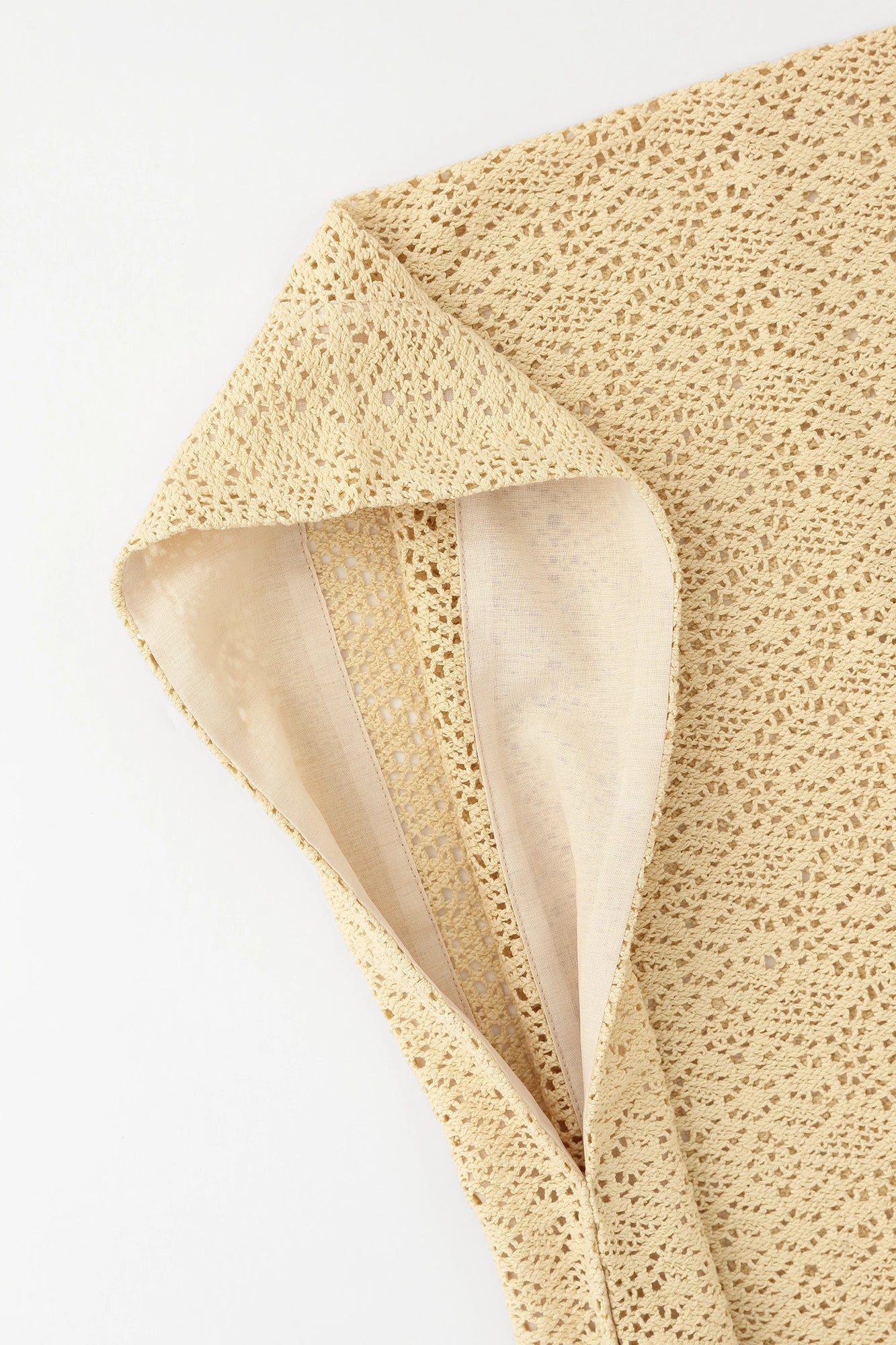 【Ships ard. 6/23】Hollow Out Embroidery Kisaragi Short Poncho / Creamy White