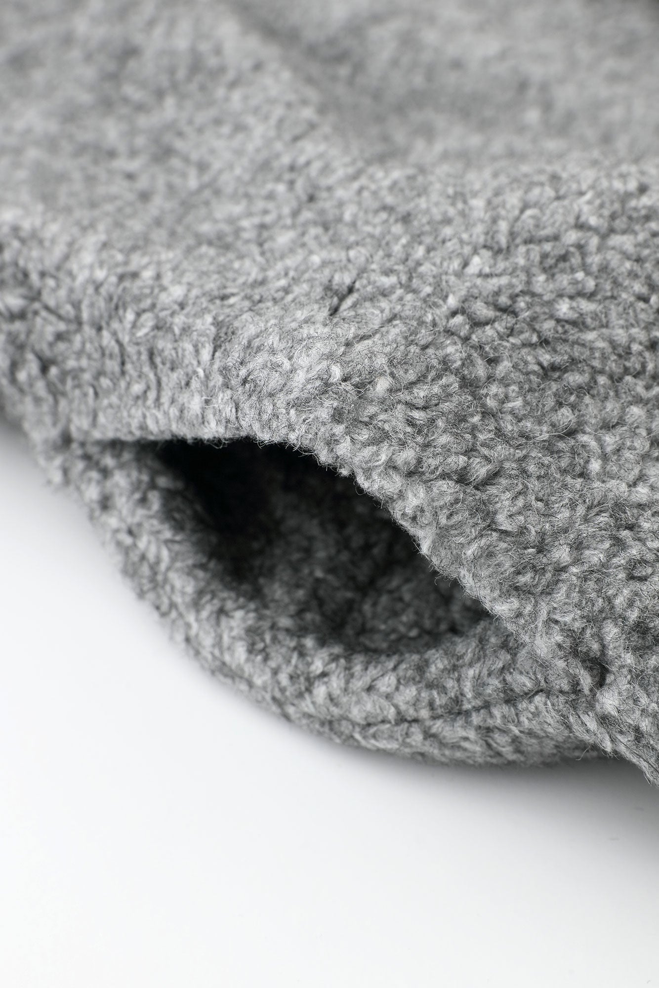 Boa Saya Vest with Lining / Heather Grey×Gorgeous Green Jade Color