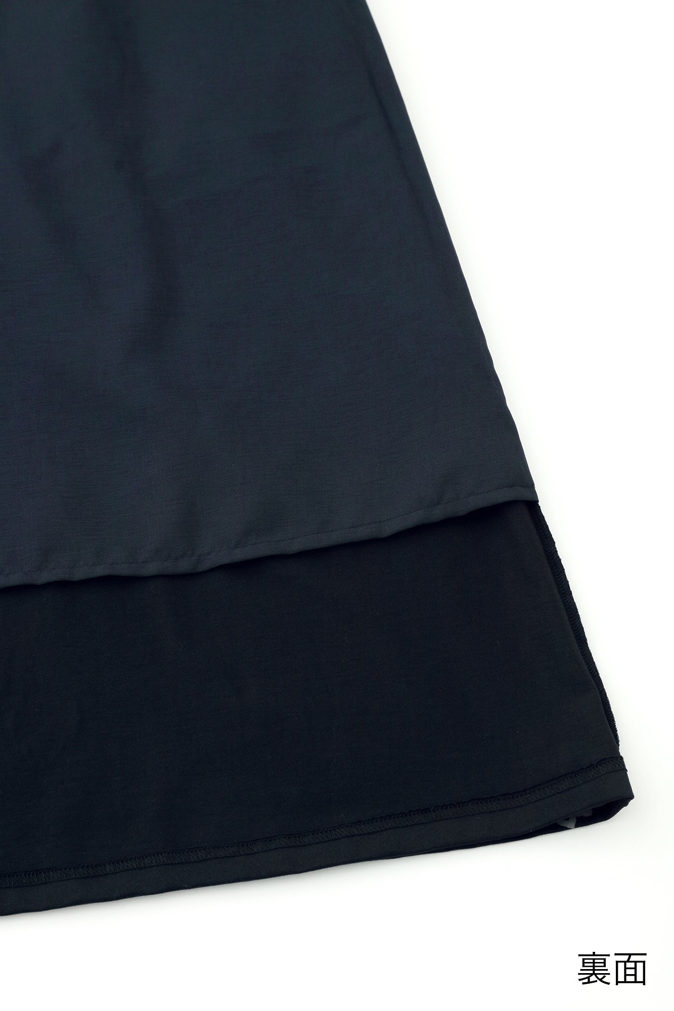 60-count Double Yarn Jersey Knit Seba Fubi Kimono Collar Long Dress / Harumaru Pattern Scattered and Blank Dark Blue