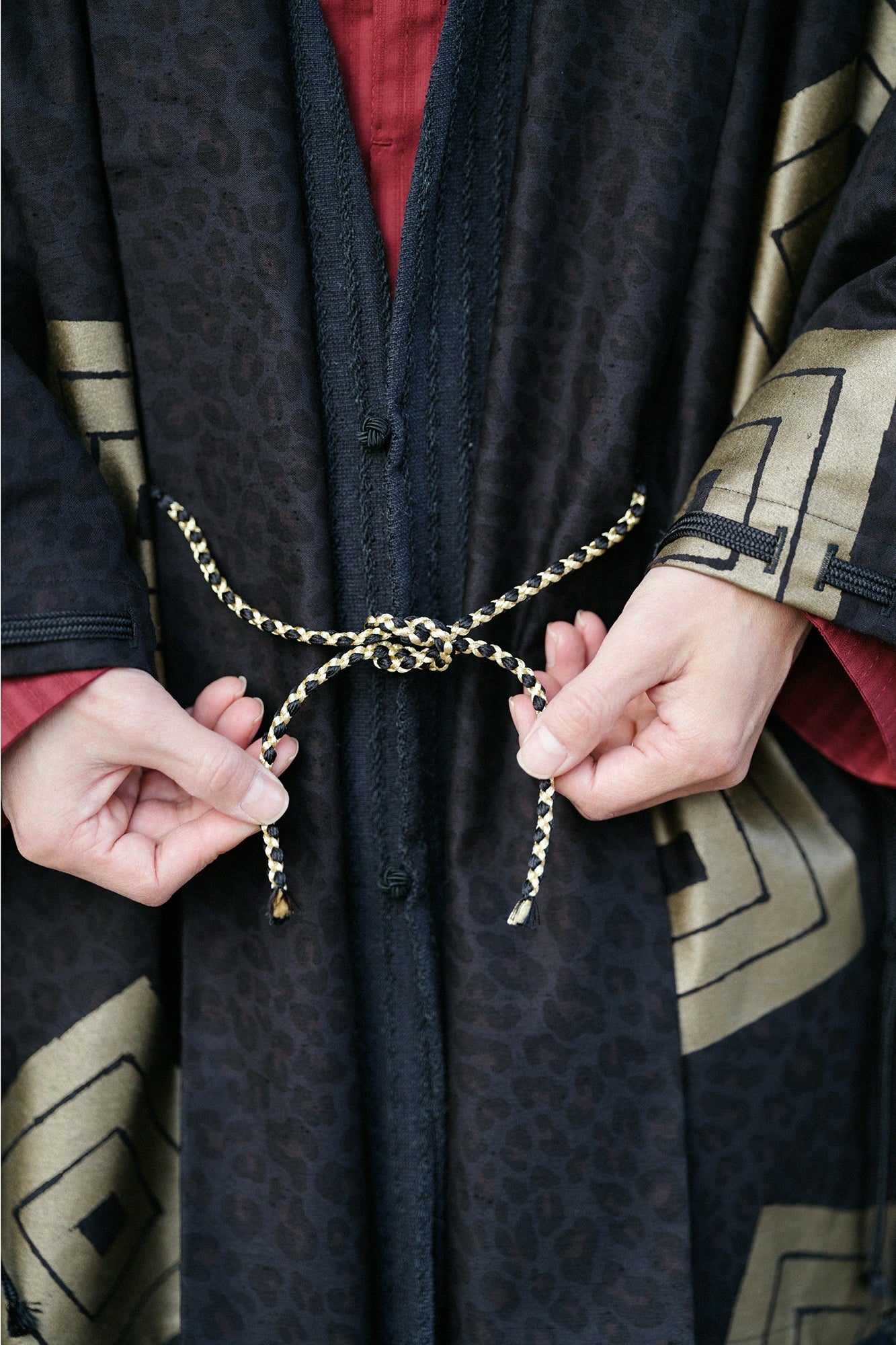 豹紋 宮中袖短外套 單層／十八番