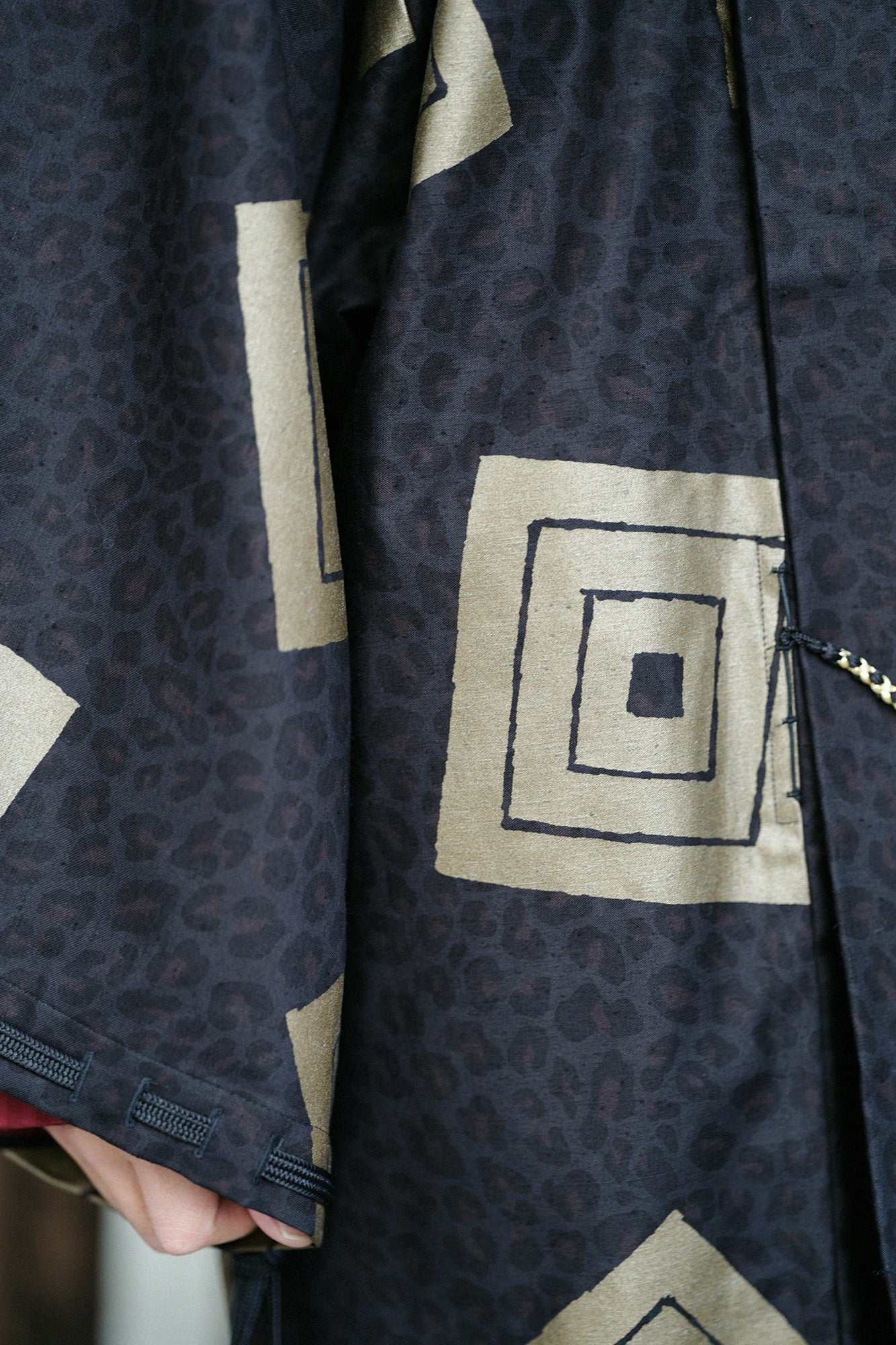 豹紋 宮中袖短外套 單層／十八番