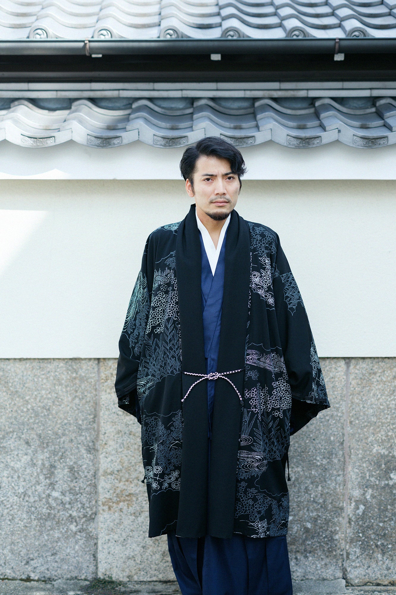 撥水綾織 宮中袖 間単／濡羽色 ソウソウ 撥水綾織 宮中袖 間 単 濡羽色 コート - メルカリ