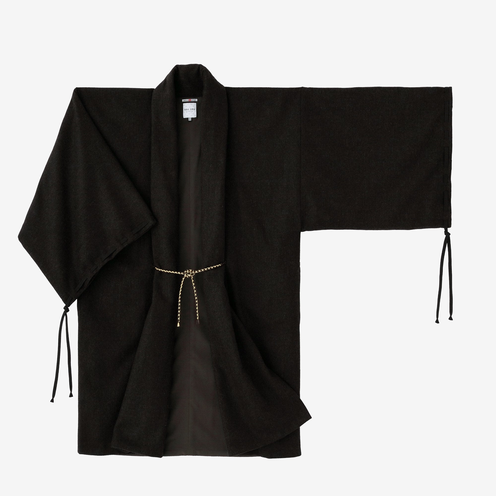 net限定】フェイクヌバック 長陣羽織（ながしんばおり） 中綿袷（な