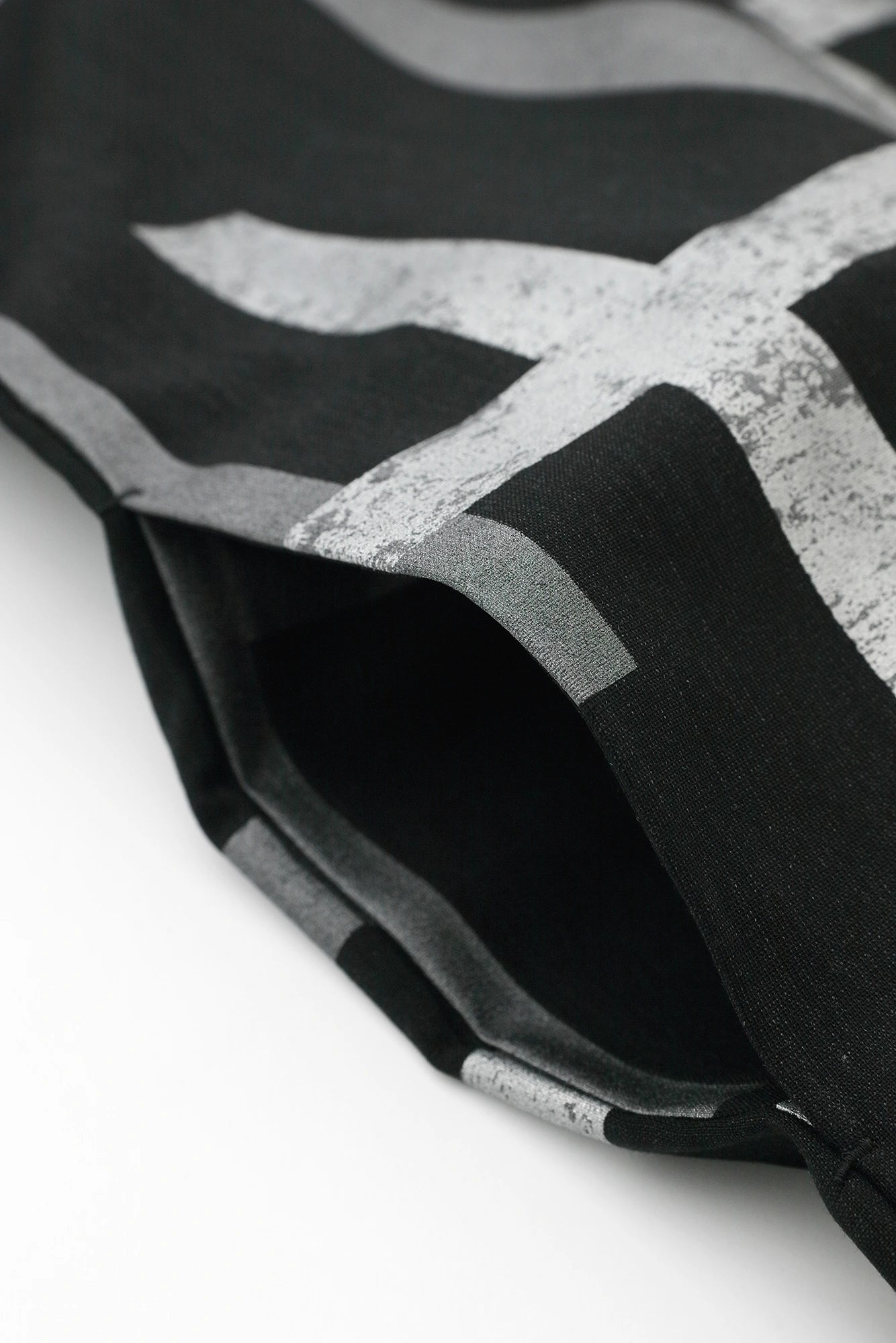 Combed Yarn Rectangular Sleeve Coat Mid-length Single Layer / Fence Double Sabi Ink Black