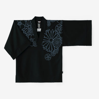 バランサーキュラー®ウール 風靡（ふうび） 襯衣（しんい） 首抜き文様（くびぬきもんよう）／金襴緞子（きんらんどんす） 深紺（しんこん）