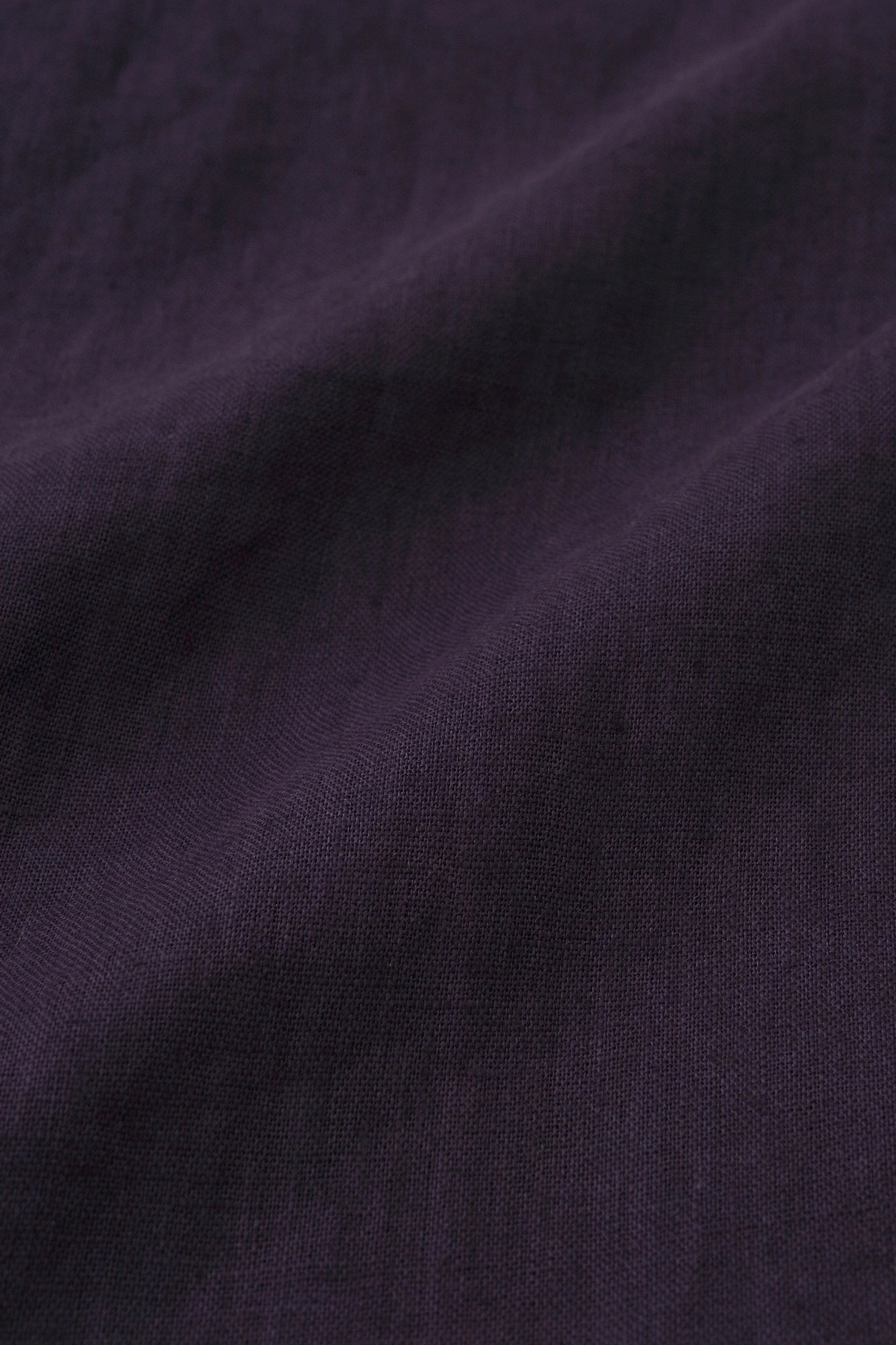 Linen Jinbaori Shoulder Tuck Long / Dark Purple 