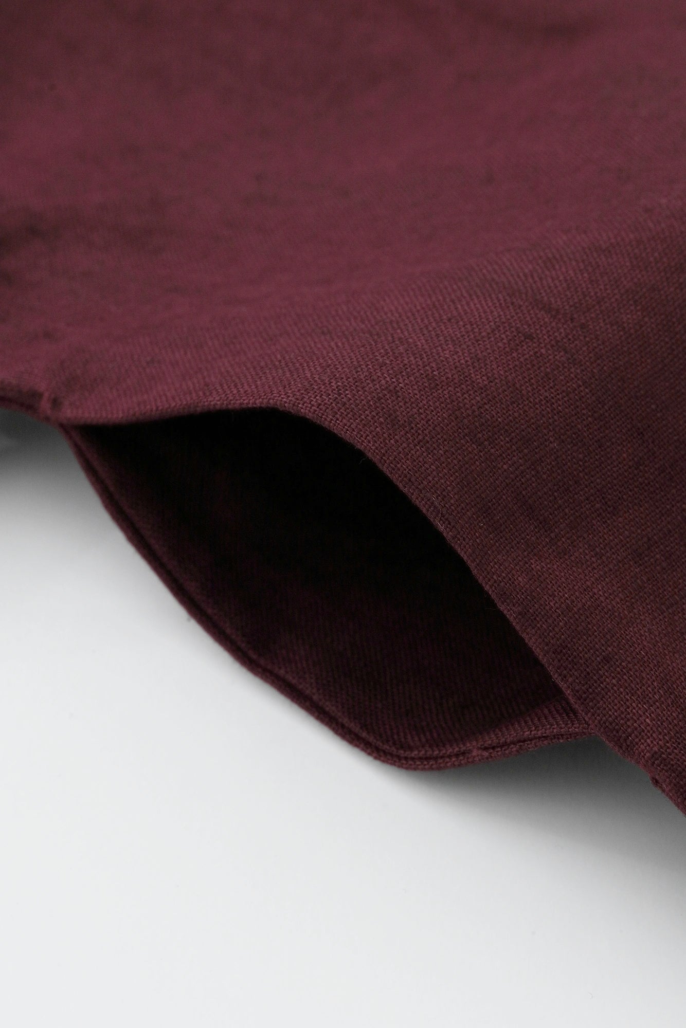 Linen Jinbaori Shoulder Tuck Long / Copper Red 