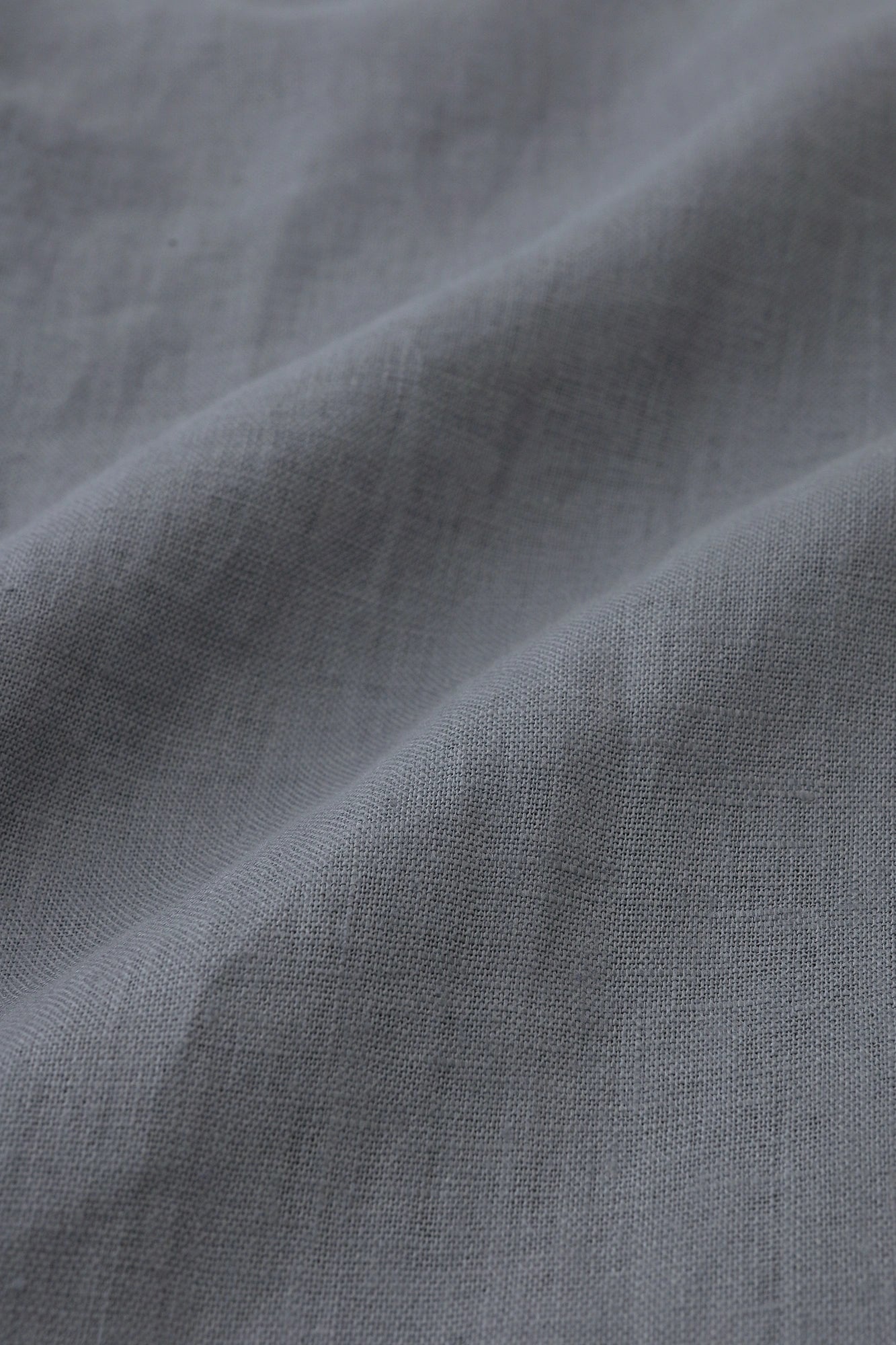 Linen Jinbaori Shoulder Tuck Long / Tin Grey